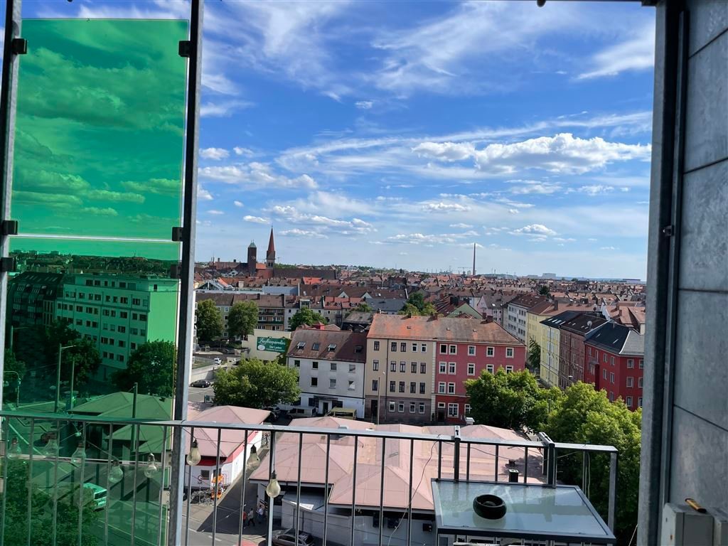 Blick vom Balkon