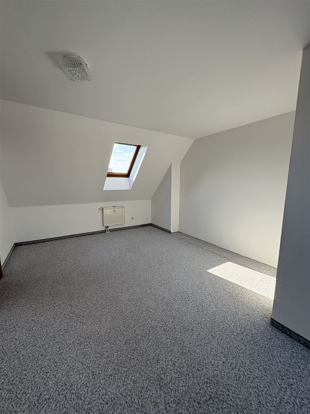 Helles Zimmer mit Dachflächenfenster